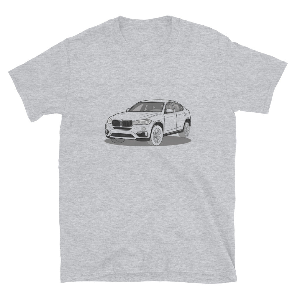 2016 BMW X6 XDrive 40D F16 Front Side Unisex T-Shirt (3 Colors Available)