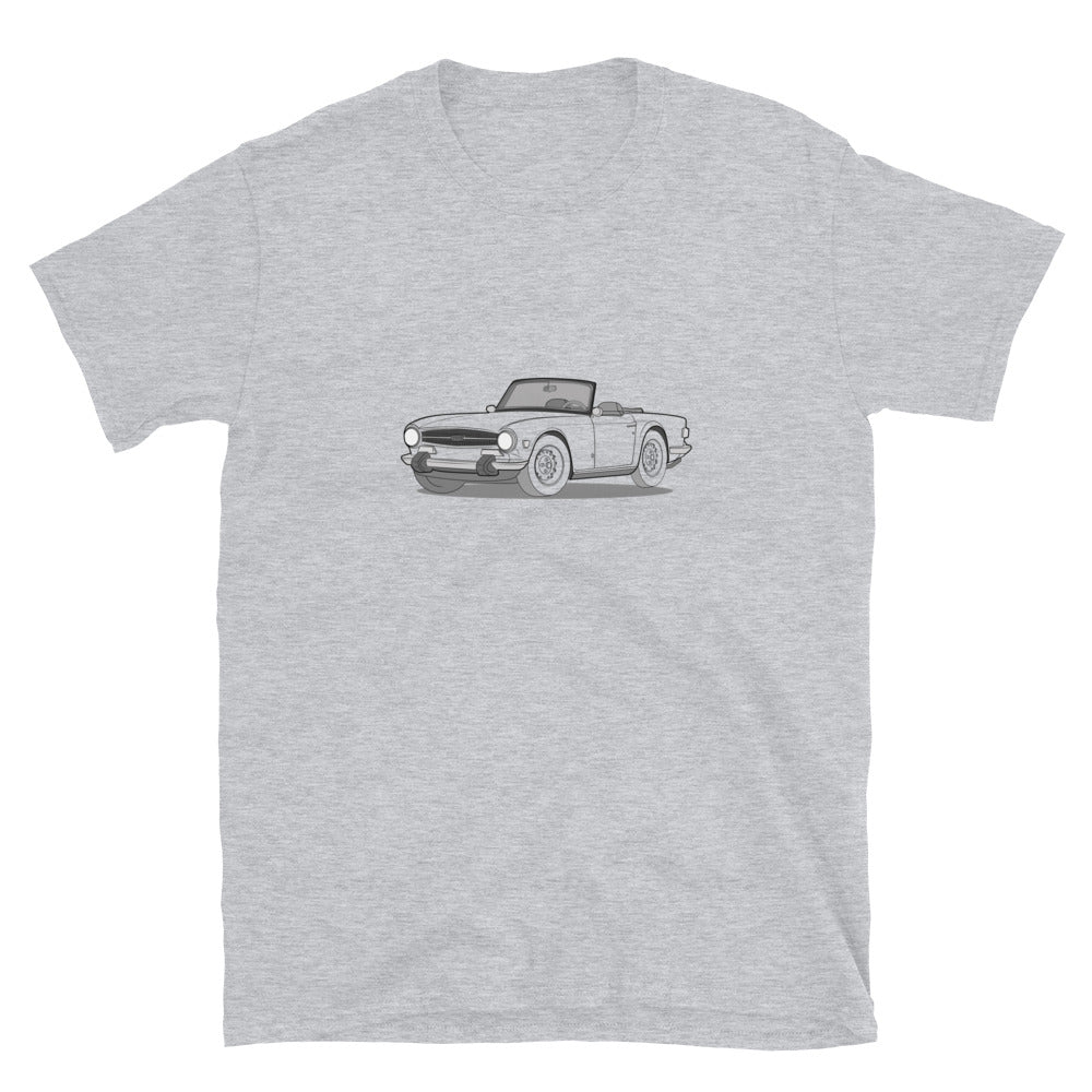 1974 Triumph TR6 Double Sided Unisex T-Shirt (3 Colors Available)