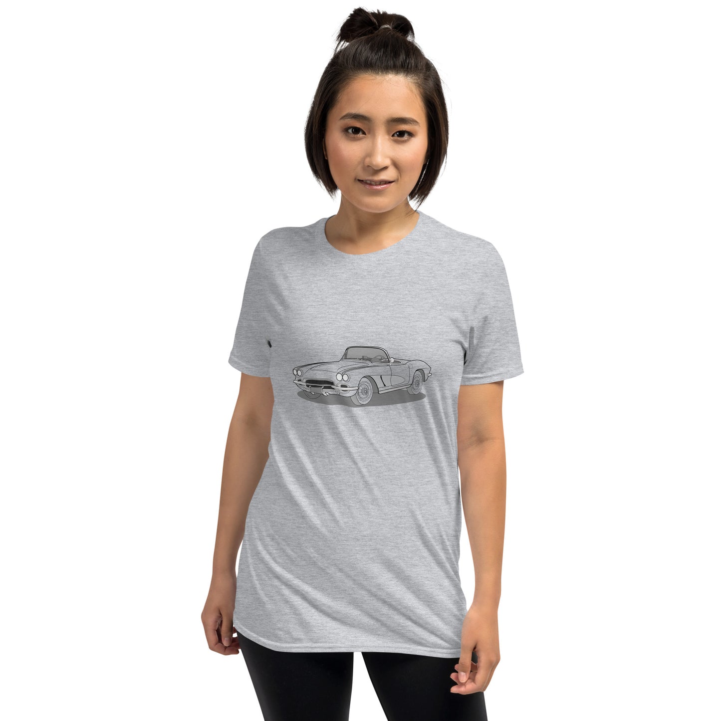 1962 Chevrolet Corvette C1 Double Sided Unisex T-Shirt  (3 Colors Available)