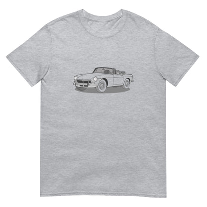1973 MG B Front Side Unisex T-Shirt (3 Colors Available)