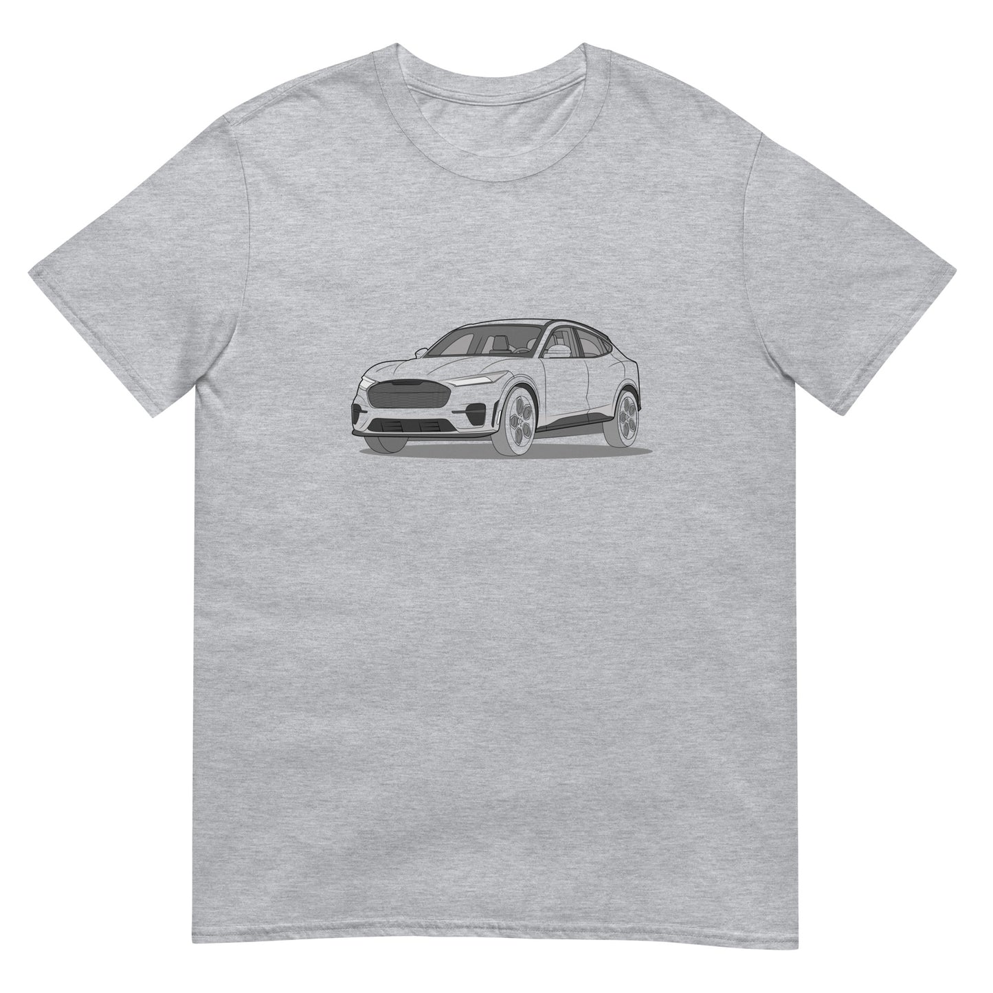 2021 Ford Mustang Mach-E GT Front Side Unisex T-Shirt (3 Colors Available)
