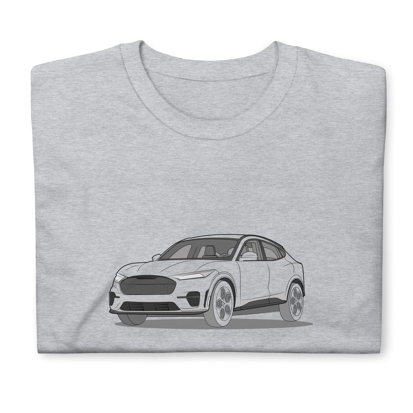 2021 Ford Mustang Mach-E GT Front Side Unisex T-Shirt (3 Colors Available)
