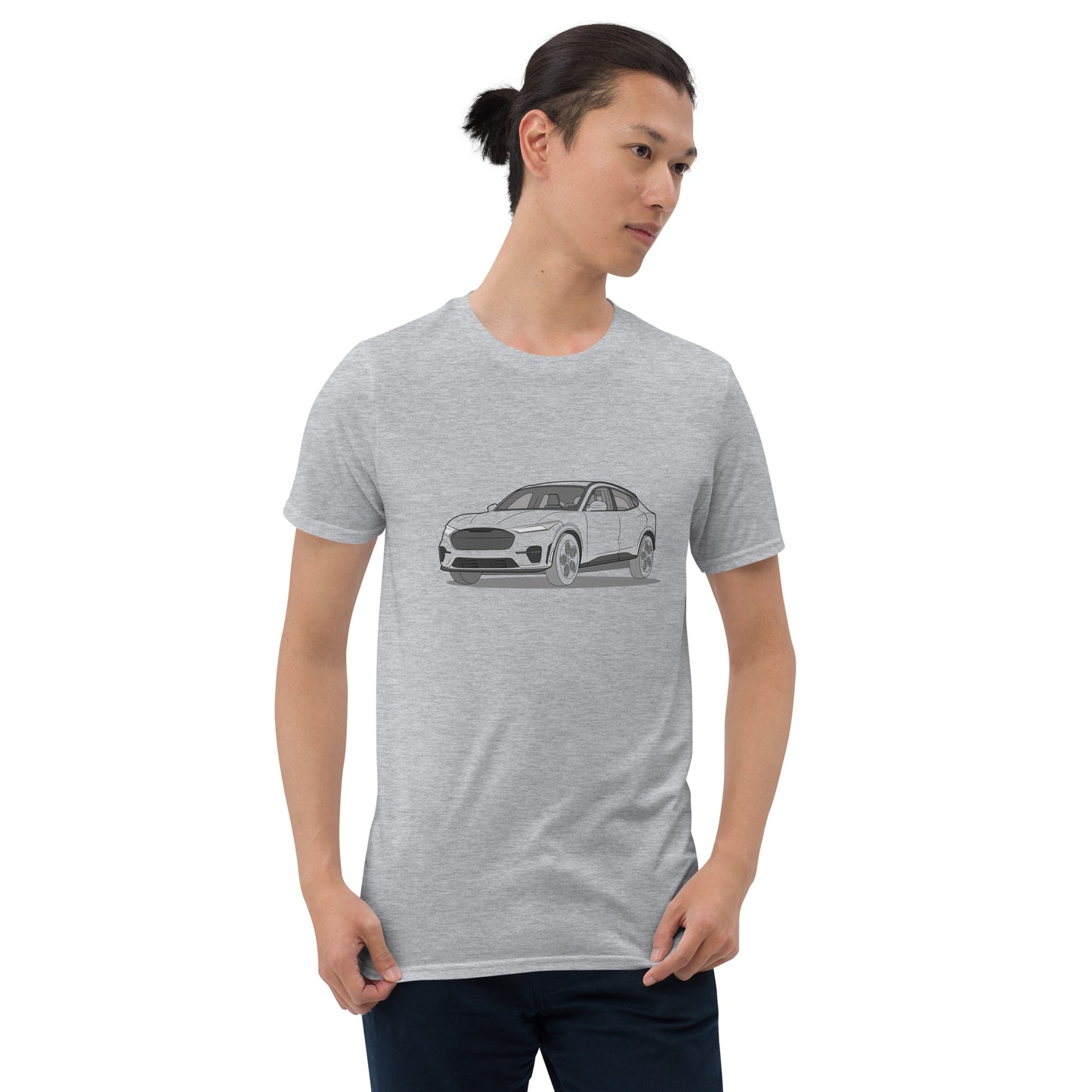2021 Ford Mustang Mach-E GT Front Side Unisex T-Shirt (3 Colors Available)
