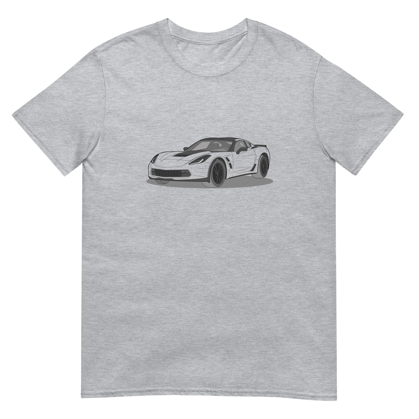 2019 Chevy Corvette Grand Sport Coupe Front Side Unisex T-Shirt ( 3 Colors Available)