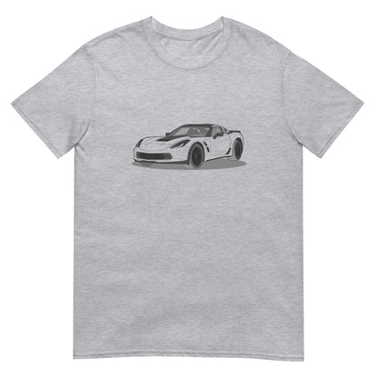 2019 Chevy Corvette Grand Sport Coupe Front Side Unisex T-Shirt ( 3 Colors Available)