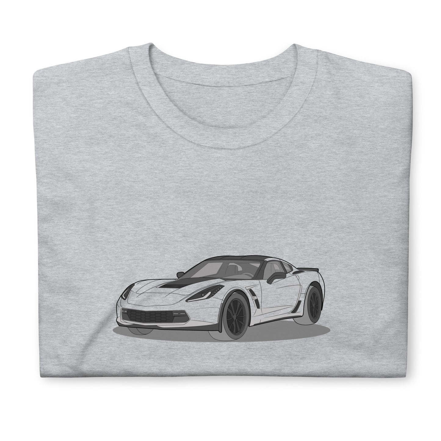 2019 Chevy Corvette Grand Sport Coupe Front Side Unisex T-Shirt ( 3 Colors Available)