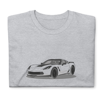 2019 Chevy Corvette Grand Sport Coupe Front Side Unisex T-Shirt ( 3 Colors Available)