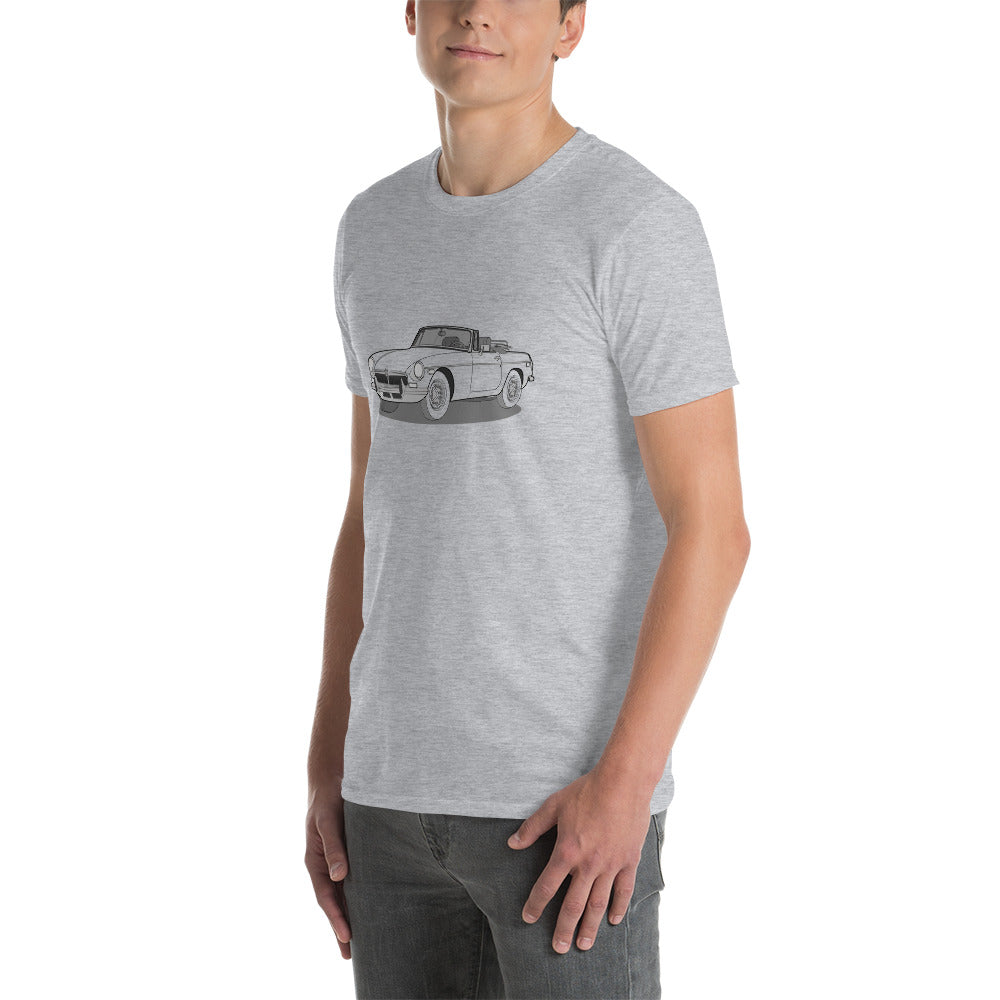 1973 MG B Front Side Unisex T-Shirt (3 Colors Available)