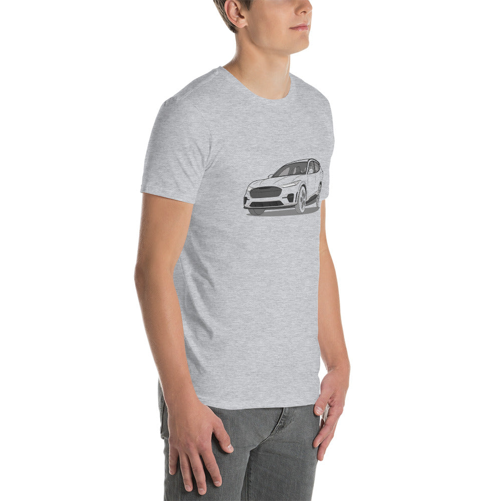 2021 Ford Mustang Mach-E GT Front Side Unisex T-Shirt (3 Colors Available)
