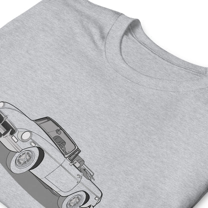 1973 MG B Front Side Unisex T-Shirt (3 Colors Available)