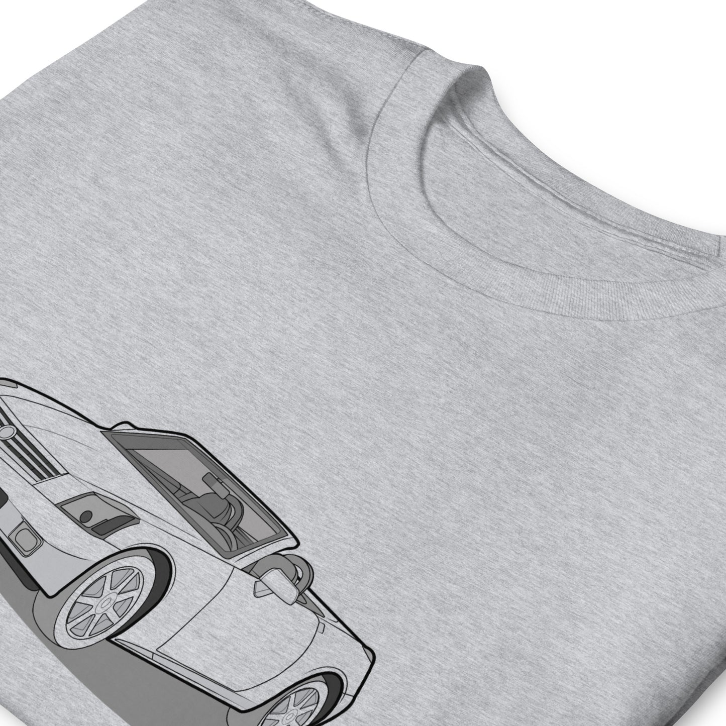 2006 XLR Front Side Unisex T-Shirt For Cadillac Enthusiasts (3 Colors Available)