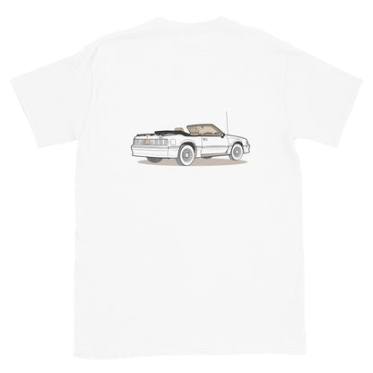 1989 Ford Mustang Convertible 5.0 Double Sided Unisex T-Shirt (3 Colors Available)