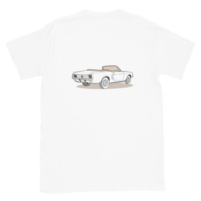 1967 Ford Mustang Convertible Double Sided Unisex T-Shirt (3 Colors Available)