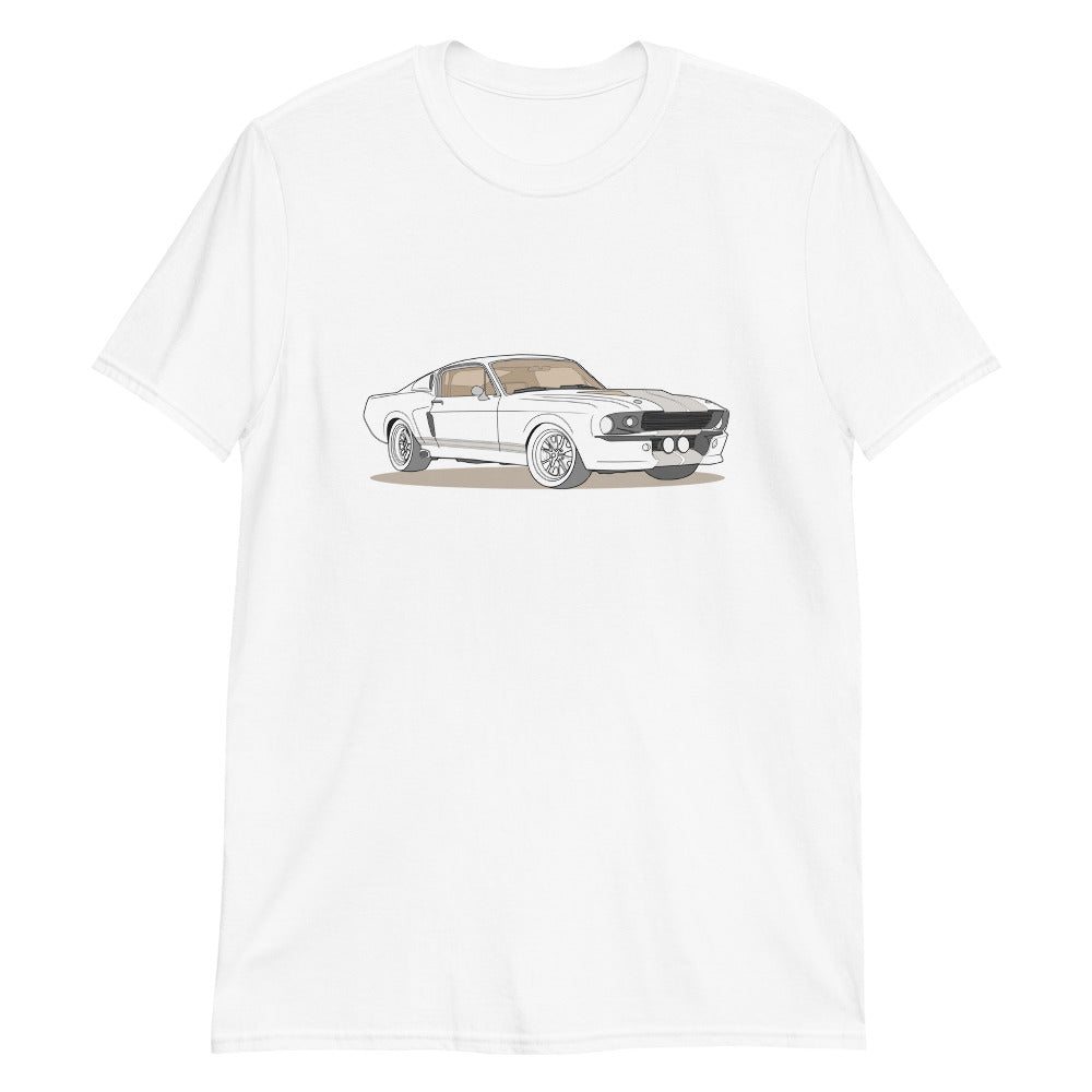 1967 Ford Mustang Shelby GT500 Front Side Unisex T-Shirt (2 Colors Available)