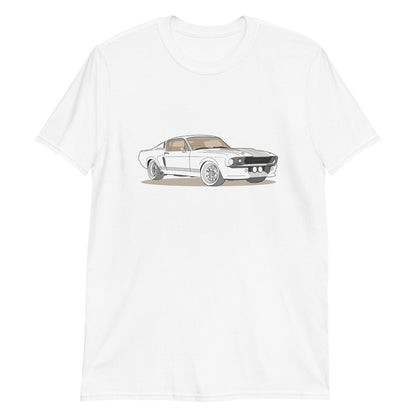 1967 Ford Mustang Shelby GT500 Front Side Unisex T-Shirt (2 Colors Available)