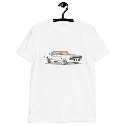1967 Ford Mustang Shelby GT500 Front Side Unisex T-Shirt (2 Colors Available)