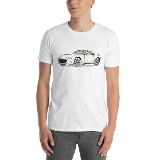 2019 Mazda Miata MX-5 Roadster Front Side Unisex T-Shirt (2 Colors Available)