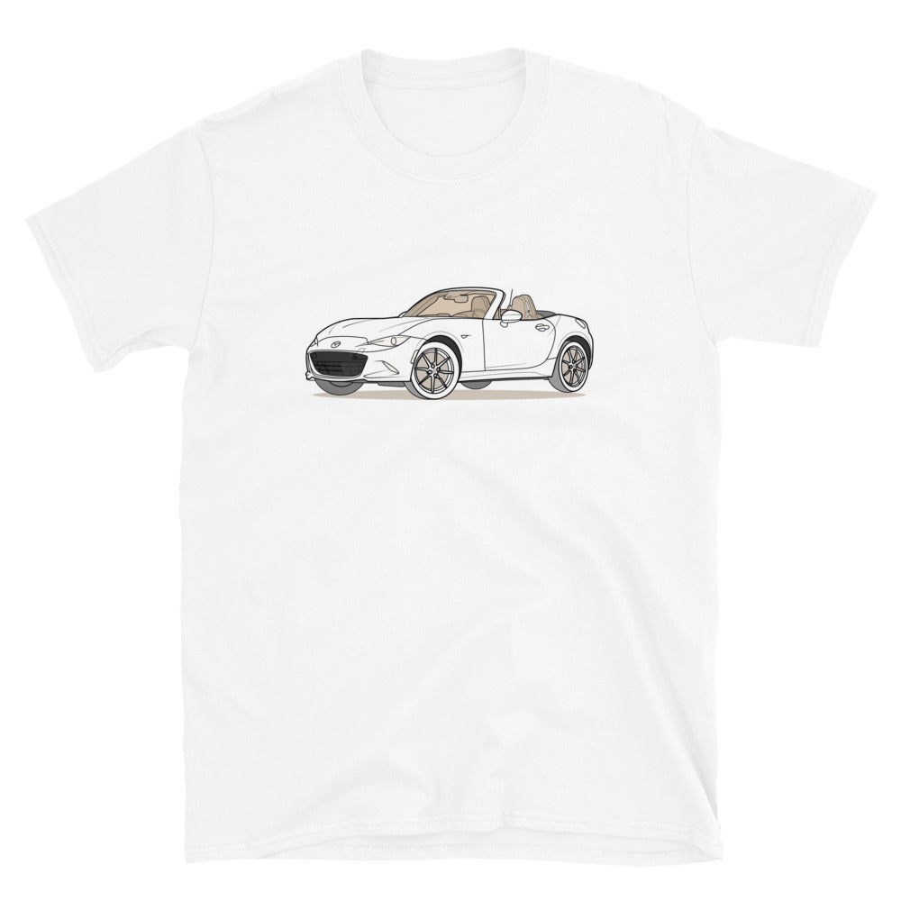 2019 Mazda Miata MX-5 Roadster Double Sided Unisex T-Shirt (2 Colors Available)