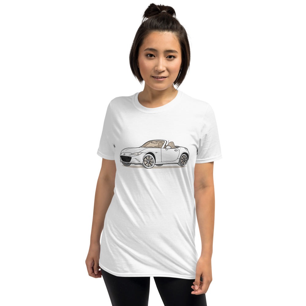 2019 Mazda Miata MX-5 Roadster Double Sided Unisex T-Shirt (2 Colors Available)