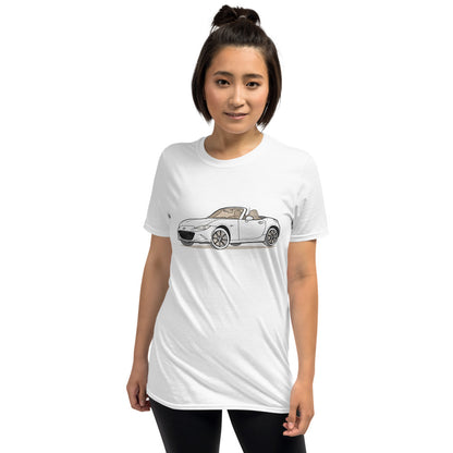 2019 Mazda Miata MX-5 Roadster Double Sided Unisex T-Shirt (2 Colors Available)