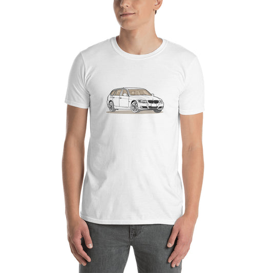 2010 BMW 328 Wagon E91 Front Side Unisex T-Shirt (2 Colors Available)