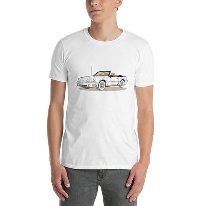1989 Ford Mustang Convertible 5.0 Double Sided Unisex T-Shirt (3 Colors Available)