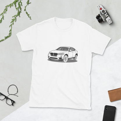 2016 BMW X6 XDrive 40D F16 Front Side Unisex T-Shirt (3 Colors Available)