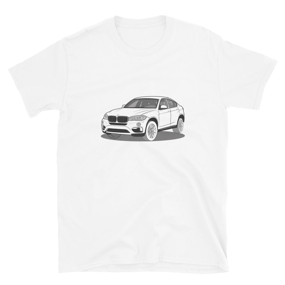 2016 BMW X6 XDrive 40D F16 Front Side Unisex T-Shirt (3 Colors Available)