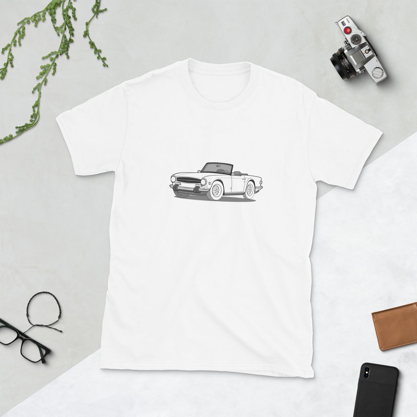 1974 Triumph TR6 Double Sided Unisex T-Shirt (3 Colors Available)
