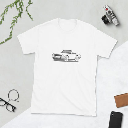 1974 Triumph TR6 Double Sided Unisex T-Shirt (3 Colors Available)