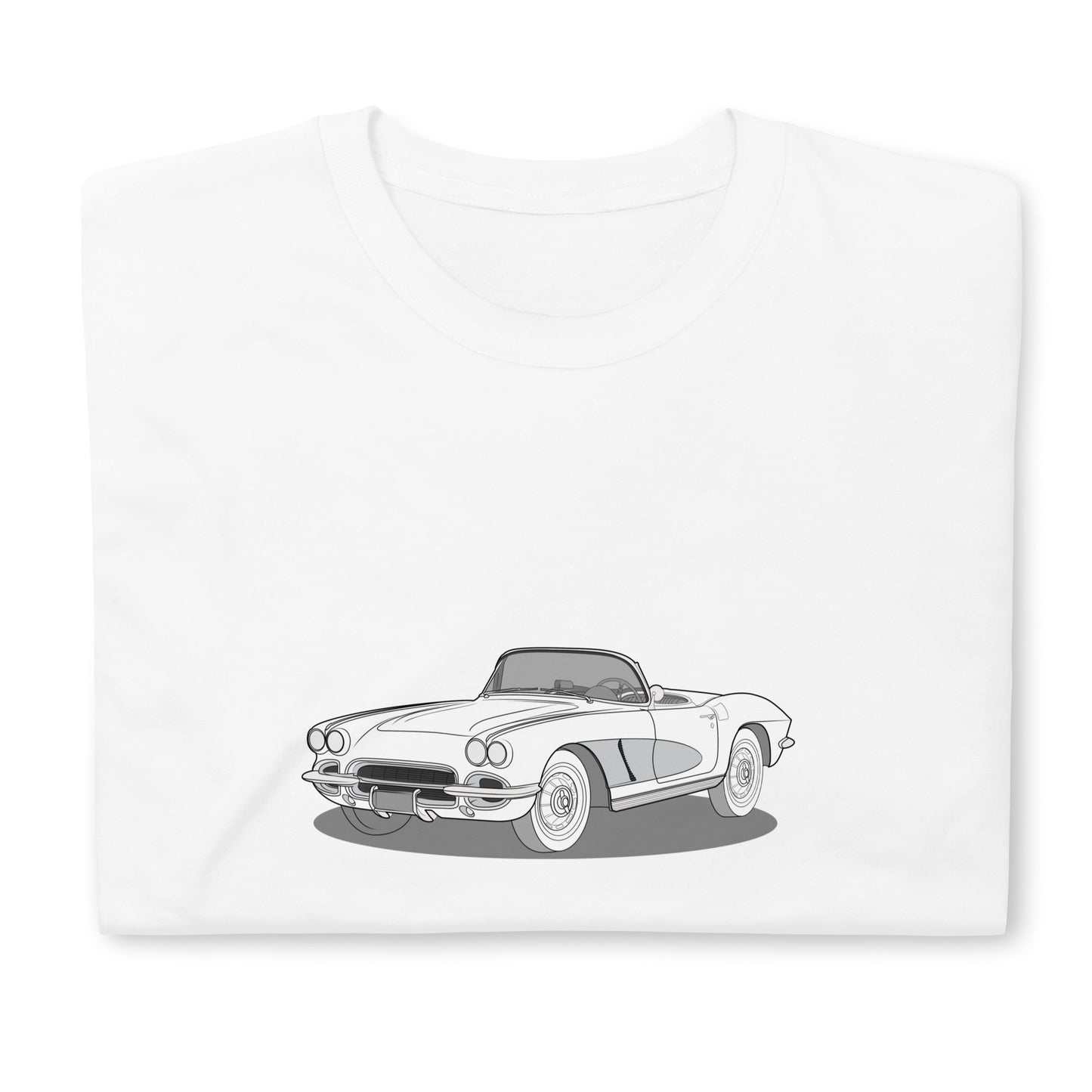 1962 Chevrolet Corvette C1 Double Sided Unisex T-Shirt  (3 Colors Available)