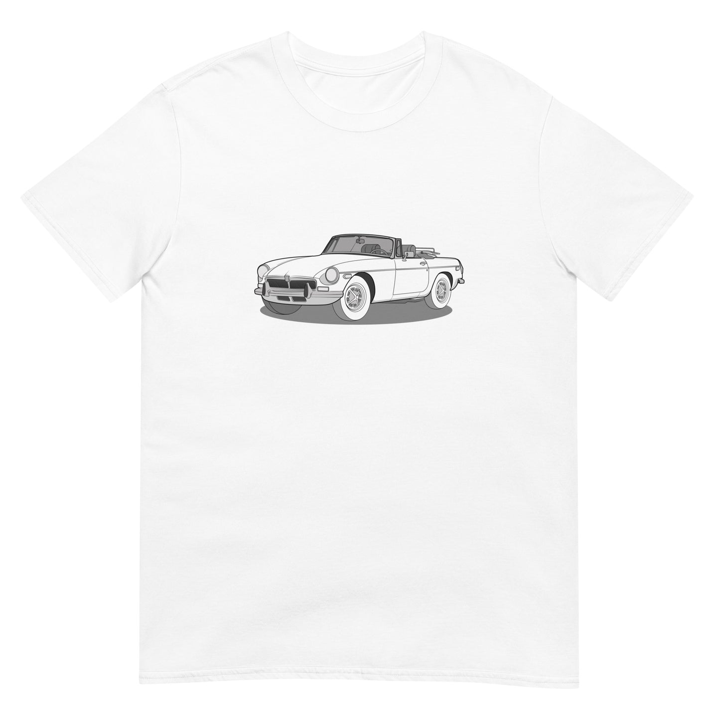 1973 MG B Front Side Unisex T-Shirt (3 Colors Available)