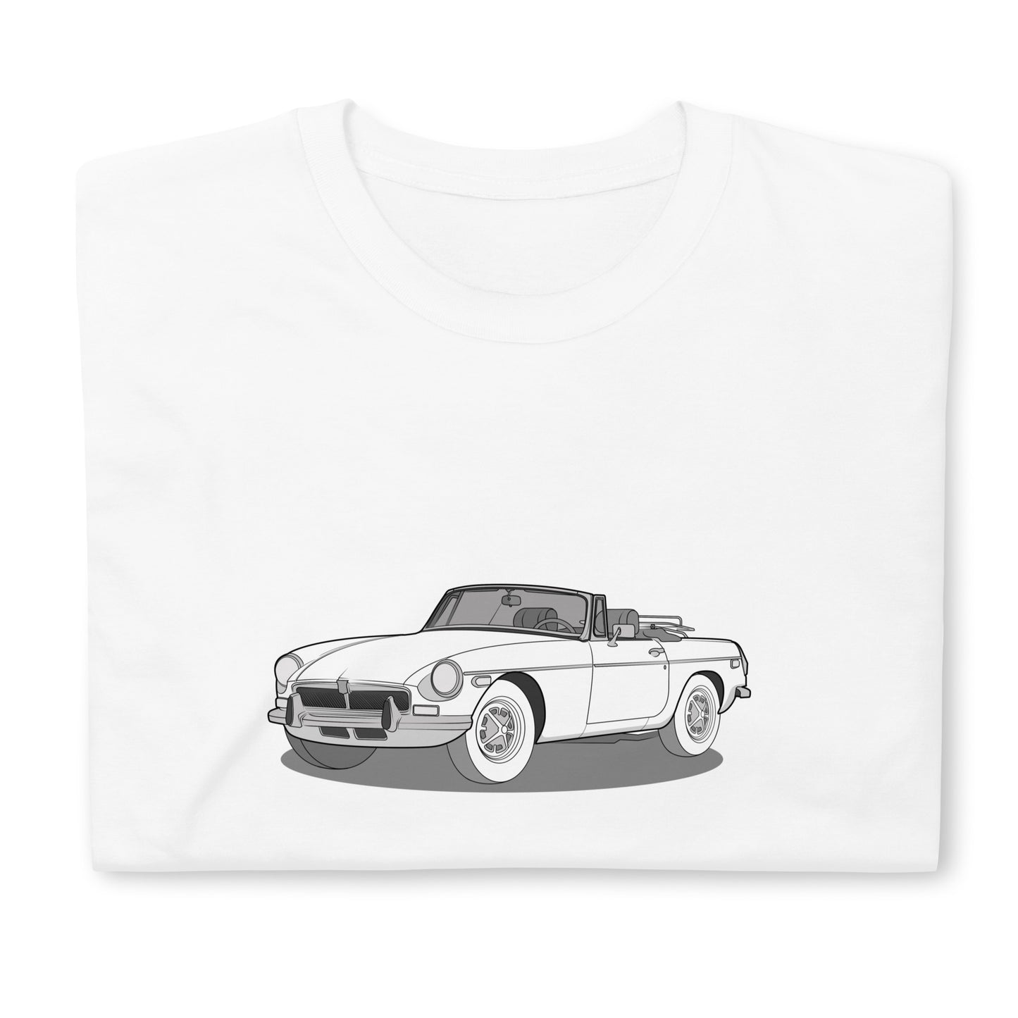 1973 MG B Front Side Unisex T-Shirt (3 Colors Available)
