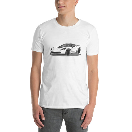 2019 Chevy Corvette Grand Sport Coupe Front Side Unisex T-Shirt ( 3 Colors Available)