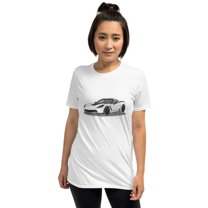 2019 Chevy Corvette Grand Sport Coupe Front Side Unisex T-Shirt ( 3 Colors Available)