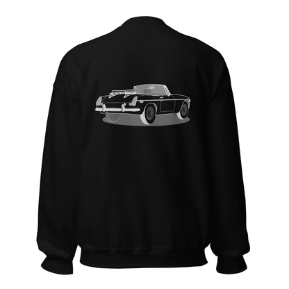 1973 MG B Double Sided Unisex Sweatshirt (2 Colors Available)