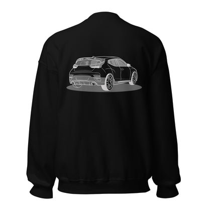 2021 Veloster N Double Sided Unisex Sweatshirt For Hyundai Enthusiasts (2 Colors Available)