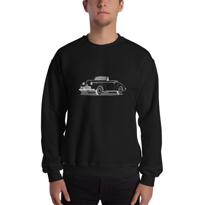1939 Buick Special 46C Convertible Front Side Unisex Sweatshirt (2 Colors Available)