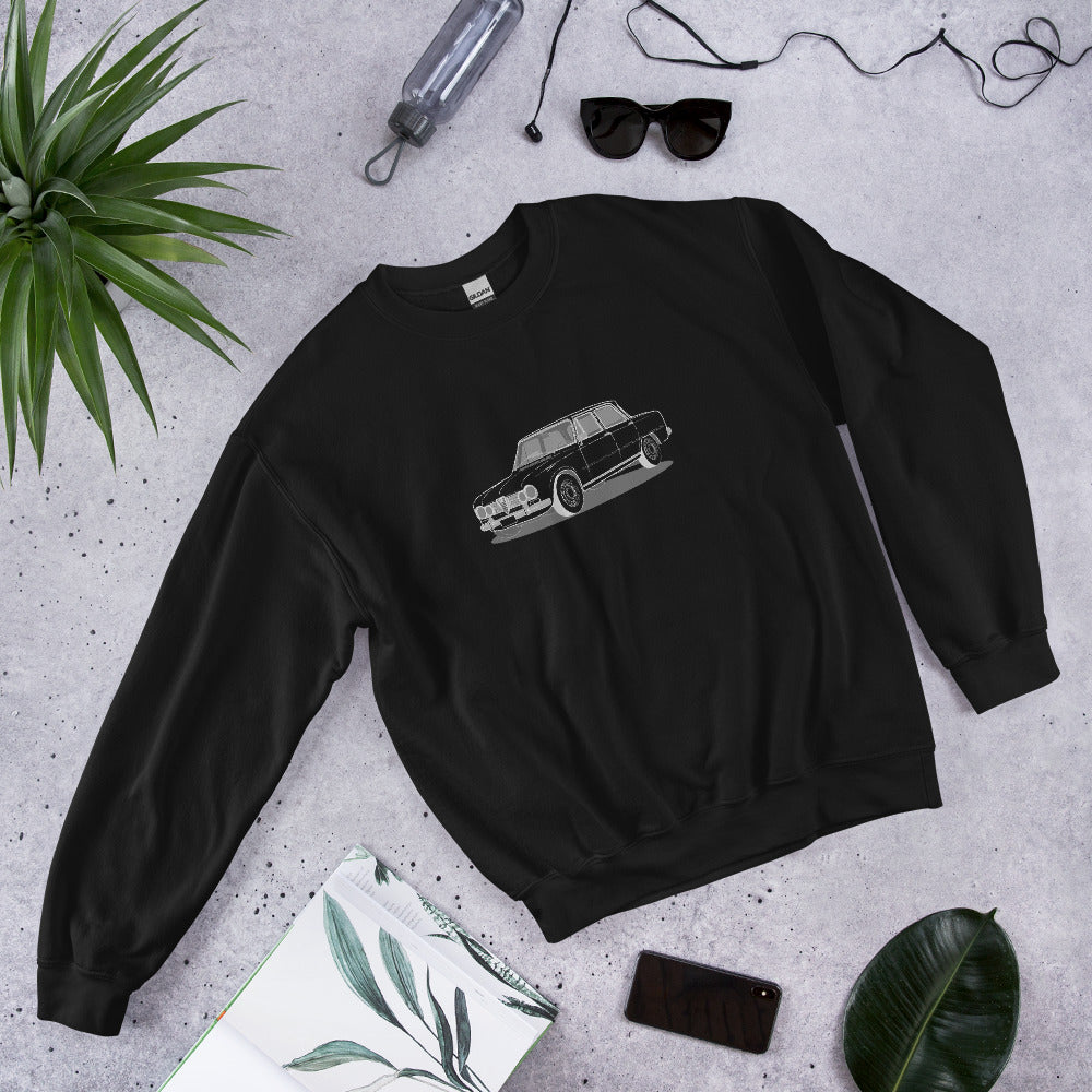 1967 Alfa Romeo Giulia Super Sedan Double Sided Unisex Sweatshirt (2 Colors Available)