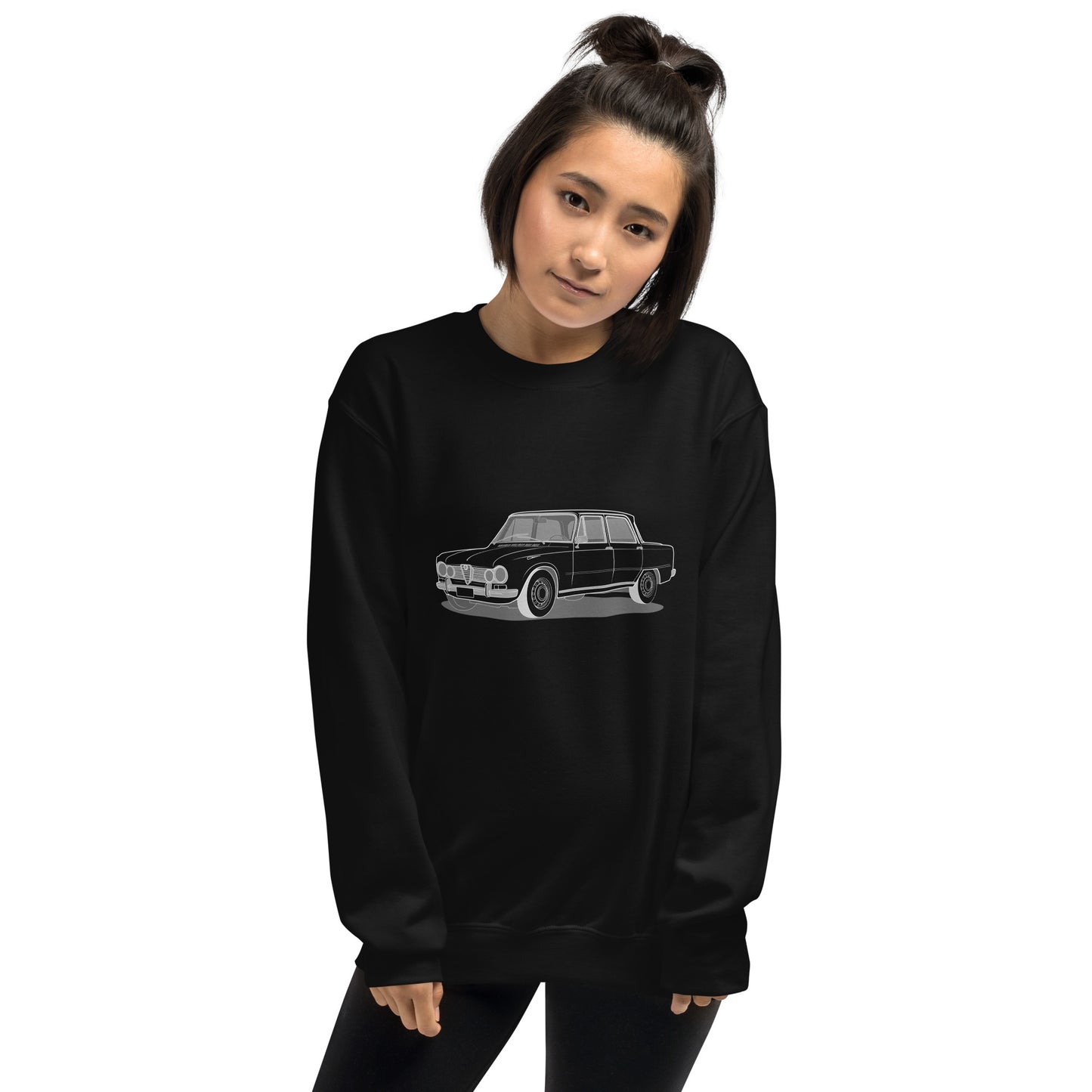 1967 Alfa Romeo Giulia Super Sedan Double Sided Unisex Sweatshirt (2 Colors Available)