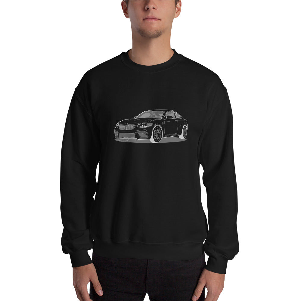 2020 BMW M2 F87 Coupe Front Side Unisex Sweatshirt (2 Colors Available)