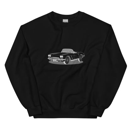 1962 Chevrolet Corvette C1 Double Sided Unisex Sweatshirt (2 Colors Available)