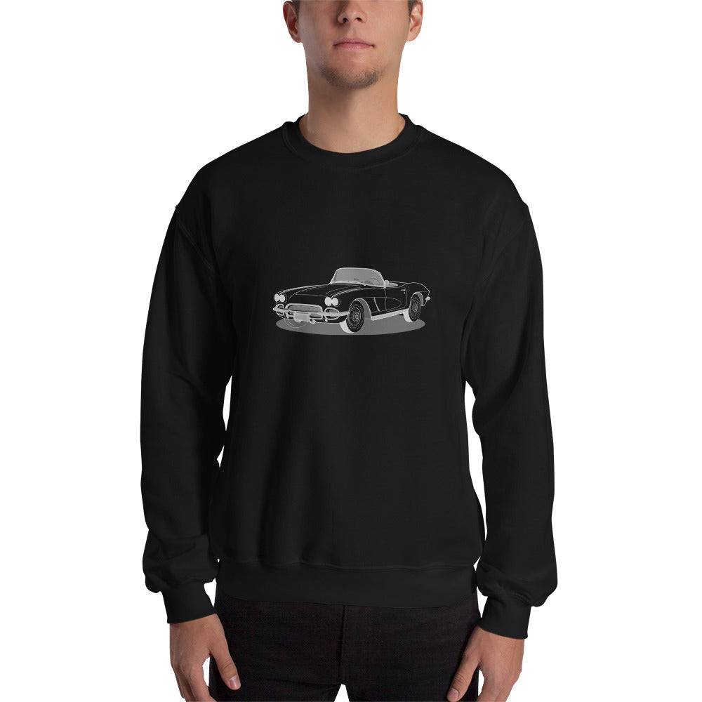 1962 Chevrolet Corvette C1 Double Sided Unisex Sweatshirt (2 Colors Available)