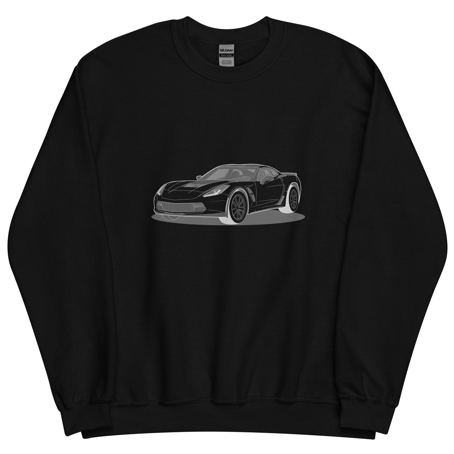 2019 Chevy Corvette Grand Sport Coupe Front Side Unisex Sweatshirt (2 Colors Available)