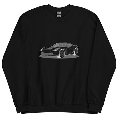 2019 Chevy Corvette Grand Sport Coupe Front Side Unisex Sweatshirt (2 Colors Available)