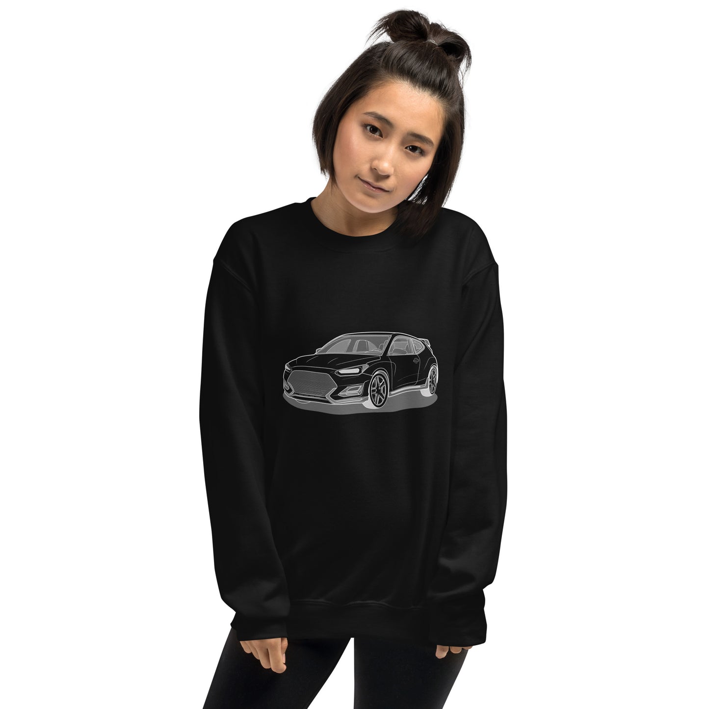 2021 Veloster N Double Sided Unisex Sweatshirt For Hyundai Enthusiasts (2 Colors Available)