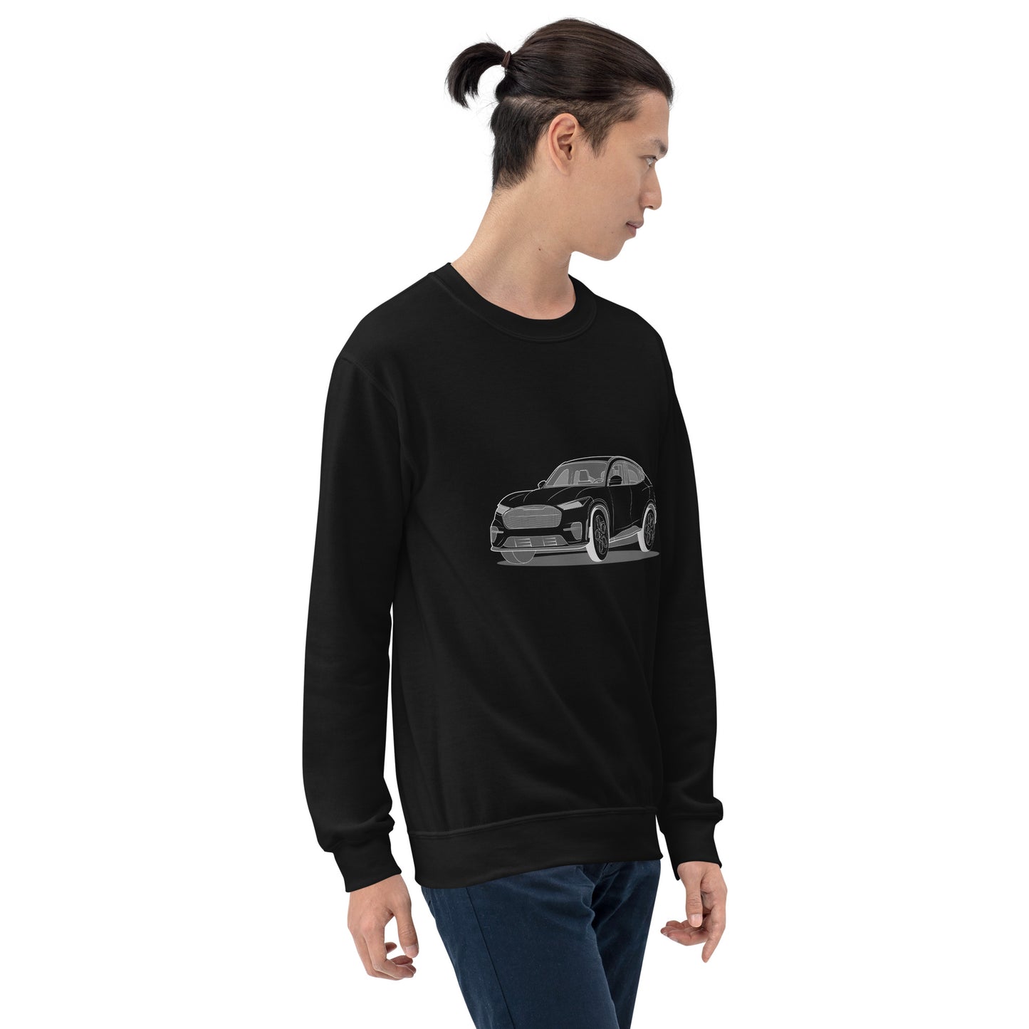 2021 Ford Mustang Mach-E GT Front Side Unisex Sweatshirt (2 Colors Available)