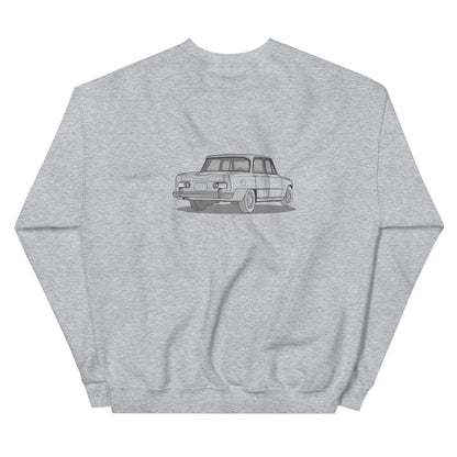 1967 Alfa Romeo Giulia Super Sedan Double Sided Unisex Sweatshirt (2 Colors Available)