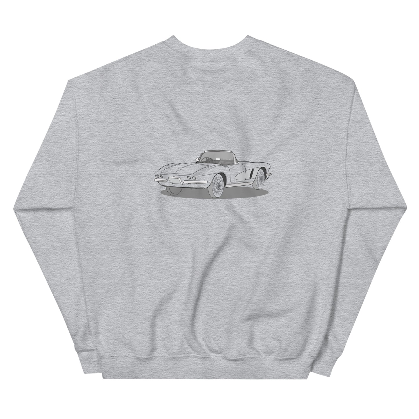 1962 Chevrolet Corvette C1 Double Sided Unisex Sweatshirt (2 Colors Available)
