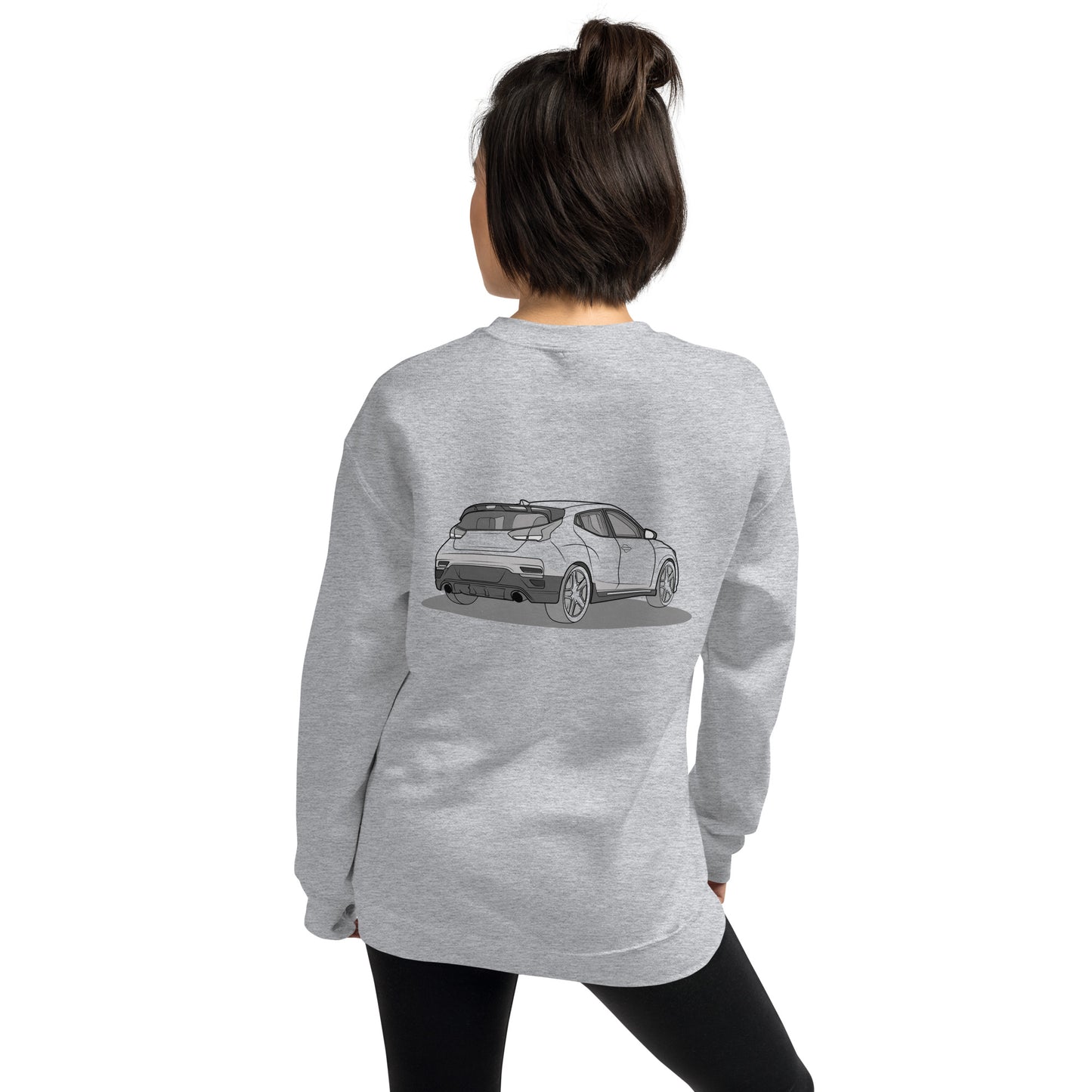 2021 Veloster N Double Sided Unisex Sweatshirt For Hyundai Enthusiasts (2 Colors Available)